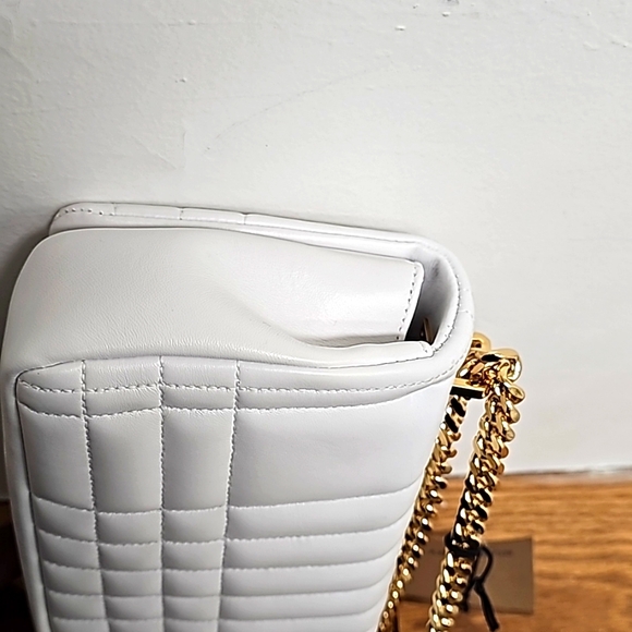 BURBERRY TB SMALL LOLA QUILTED SHOULDER / CROSSBODY BAG WITH INNER DEFECTS. - Picture 6 of 16